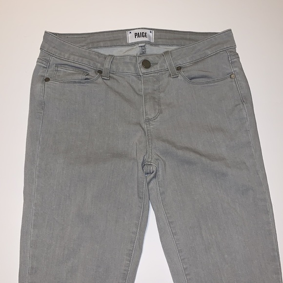PAIGE “Verdugo Crop” Grey Skinny Jeans - Women’s Size 29 - Picture 2 of 10